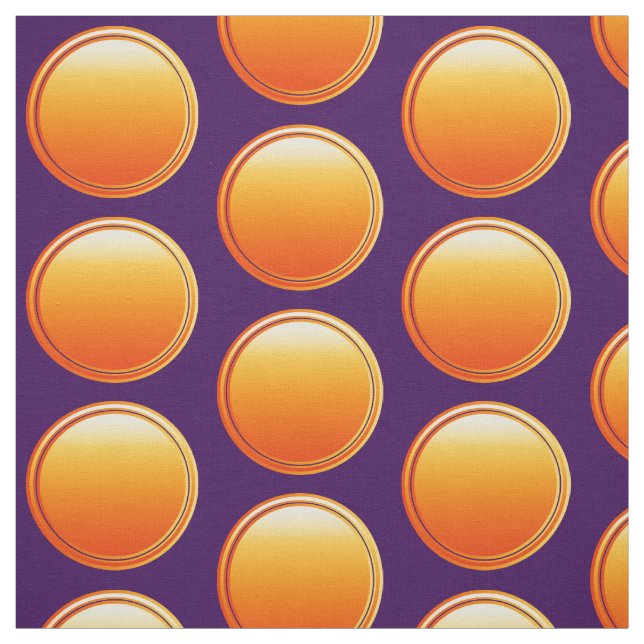 Button Punkte - Farbverlaufsorange + Ihr Backg. Id Stoff (Muster)
