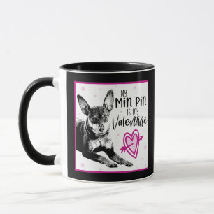 Button Rosa und Schwarz - Rosa Tasse