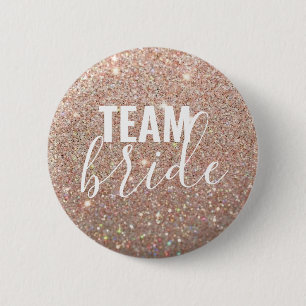 Button - Rose Gold Glitzer Fab Teambrille