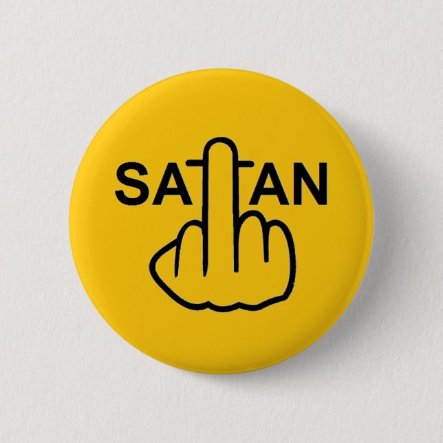 Button Satan Gedreht (Vorderseite)
