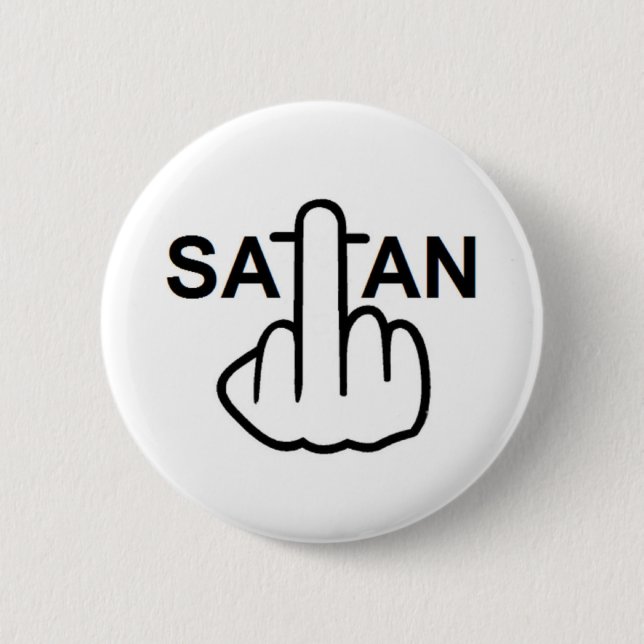 Button Satan Gedreht (Vorderseite)