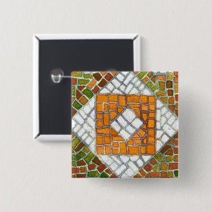 BUTTON-Schaltfläche AUTUMN MOSAIC Square Button