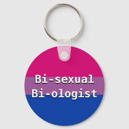 Button-Schlüsselanhänger für Bisexual Biologe Schlüsselanhänger