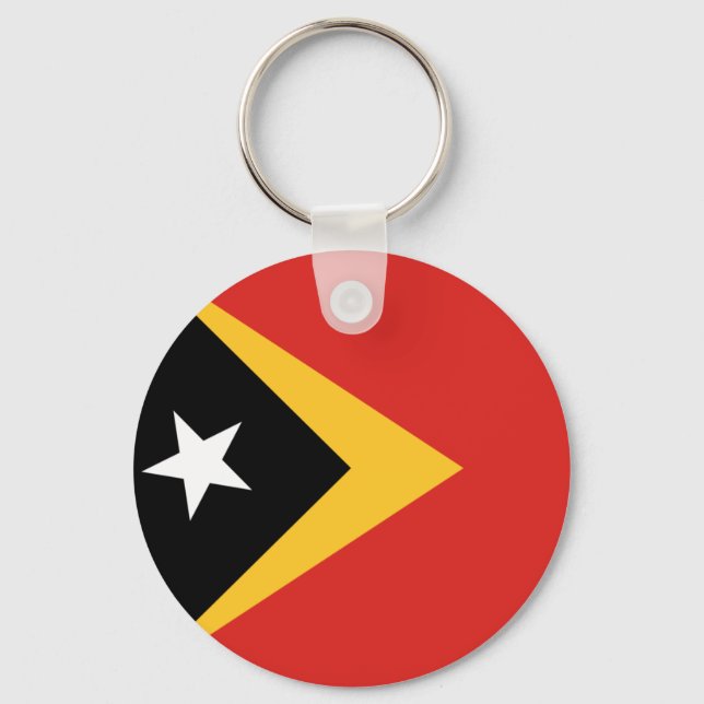 Button-Schlüsselanhänger für Osttimor Schlüsselanhänger (Vorderseite)