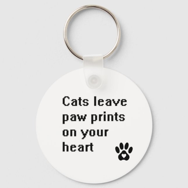 Button-Schlüsselanhänger - Katzenquote Schlüsselanhänger (Vorderseite)