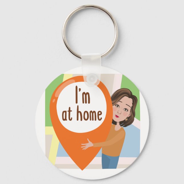 Button-Schlüsselanhänger Schlüsselanhänger (Vorderseite)