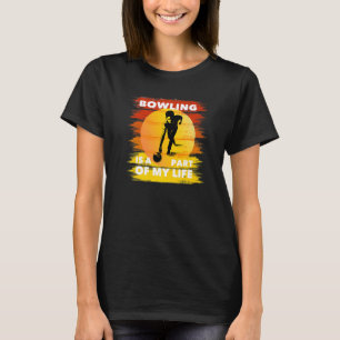 Button Spare Strike Teil meines Lebens Bowler Bowl T-Shirt