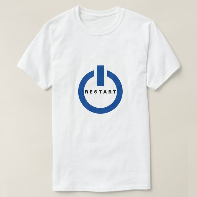Button-T - Shirt neu starten (Design vorne)