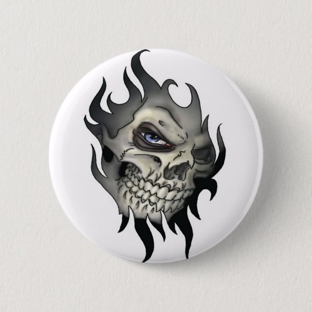 Button, Totenkopf Button (Vorderseite)