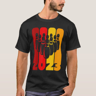 Button und Bowling Ball Bowler Team 2023 Weitere E T-Shirt