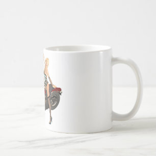 Button-up Bikermädchen Kaffeetasse