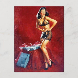 Button-Up-Dressing Postkarte