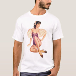 Button Up Girl #11 @ GarysRetroGarage T-Shirt