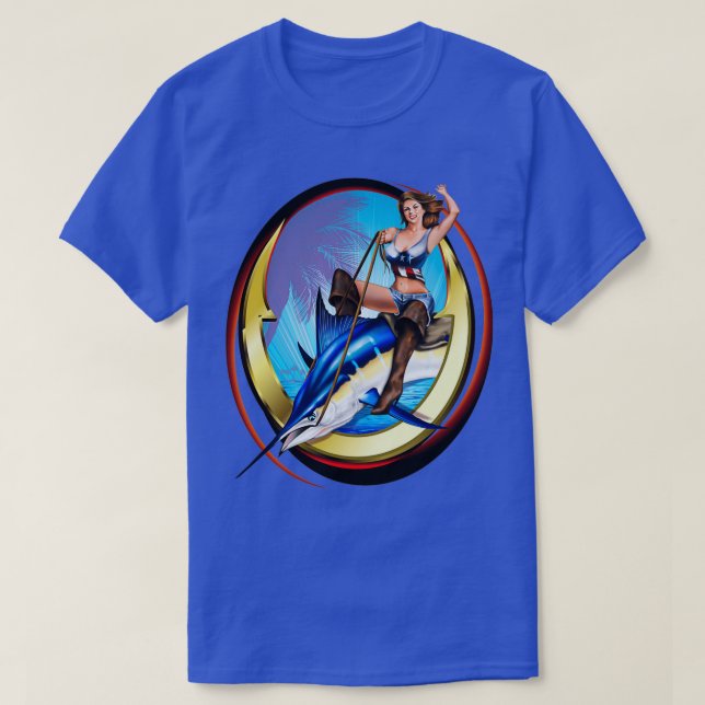 Button Up Girl Hooked T-Shirt (Design vorne)