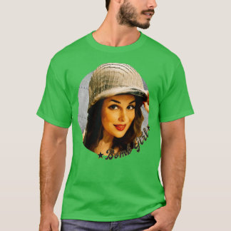 Button-up Girl in den 40er Jahren des 20. Jahrhund T-Shirt