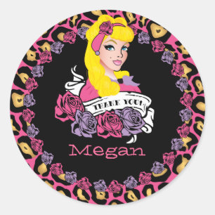 Button-up Girl, Rock-a-Billy, Danke Stickers