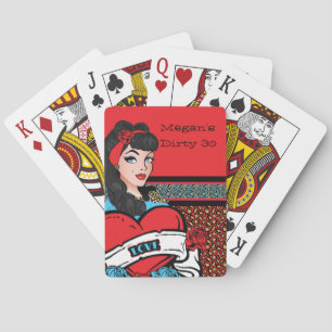 Button-up Girl, Rock-A-Billy Party Spielkarten