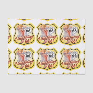Button-Up-Girl-Route 66 Seidenpapier