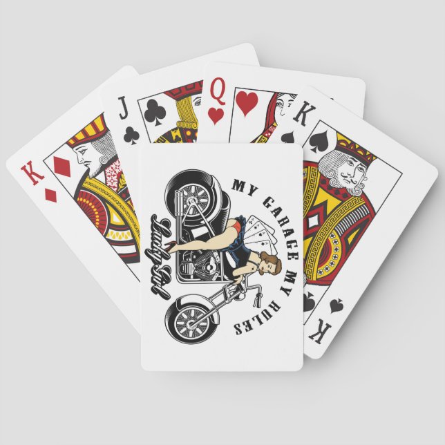 Button Up Girl Spielkarten (Rückseite)