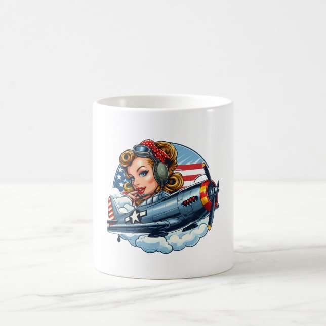 Button Up Girl Tasse (Mittel)