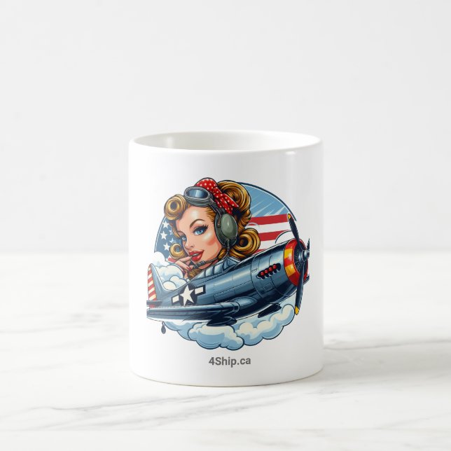 Button Up Girl Tasse (Mittel)