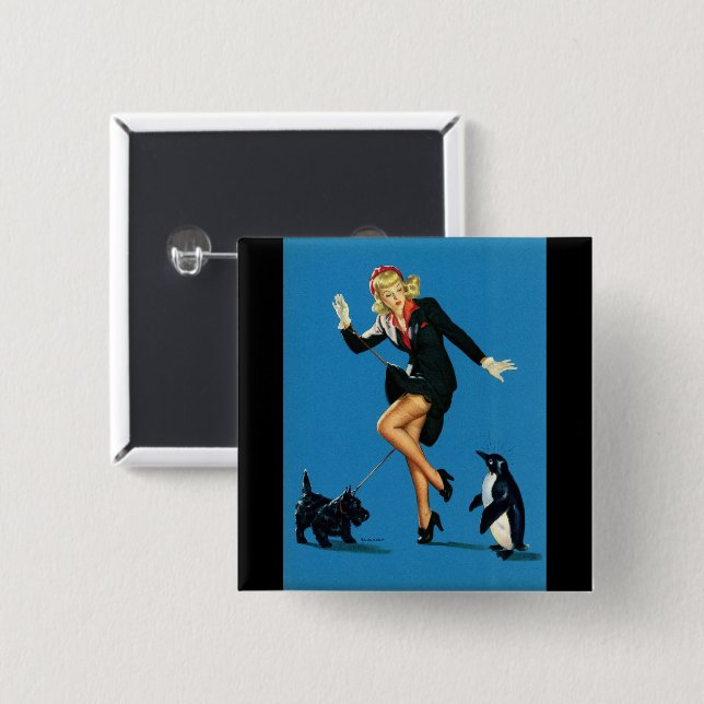 BUTTON-UP-MÄDCHEN-SCHALTER BUTTON (Vorne & Hinten)