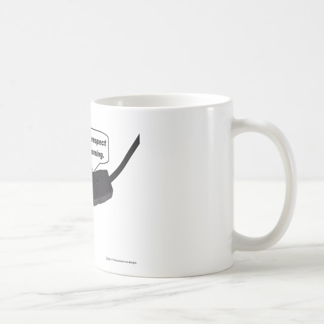 Button-Verbindungsstück-Respekt-Tasse Kaffeetasse (Rechts)