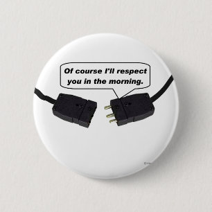 Button-Verbindungsstücke - ich respektiere Sie am Button