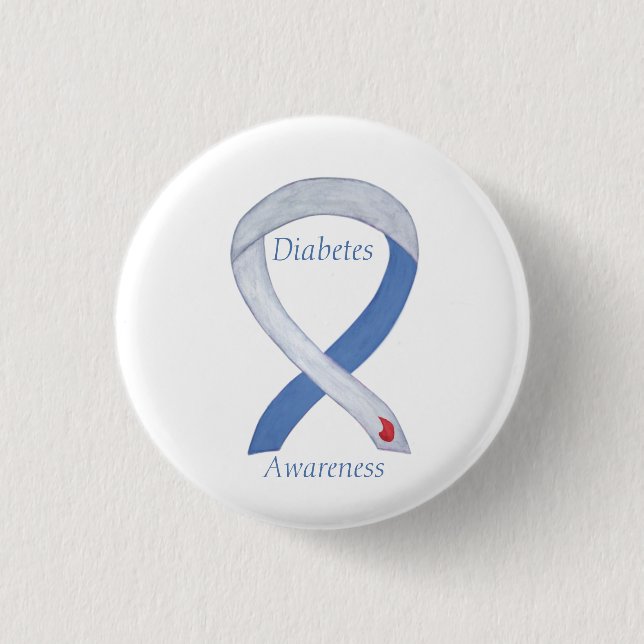 Button zur Sensibilisierung für Diabetes (Vorderseite)