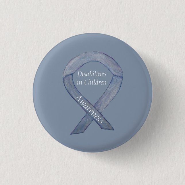 Button zur Sensibilisierung für Kinderbehinderunge (Vorderseite)