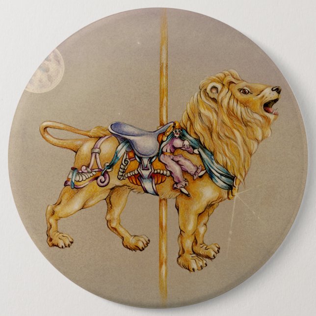 Buttone, Buttons - Karussell-Löwe (Vorderseite)