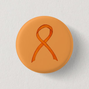 Buttone der "Orange Awareness Ribbon Custom Art" Button