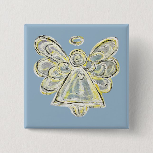 Buttone für den Weißsilber-Guardian Angel Art Button (Vorderseite)
