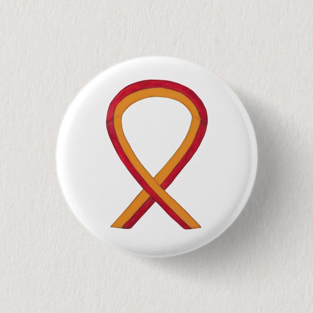 Buttone für orange und rote Streifen Button (Vorderseite)