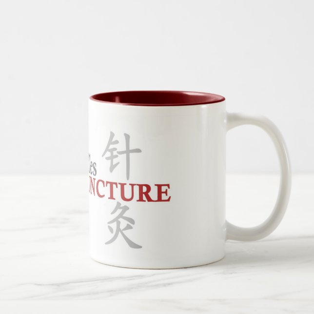 Buttone und Nadel-Tasse Zweifarbige Tasse (Rechts)