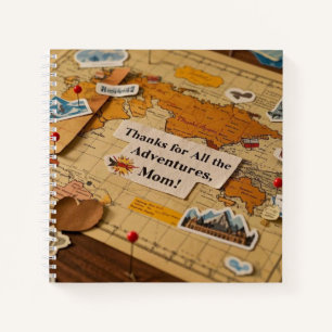 Buttone und Sehenswürdigkeiten der Weltkarte Notizbuch