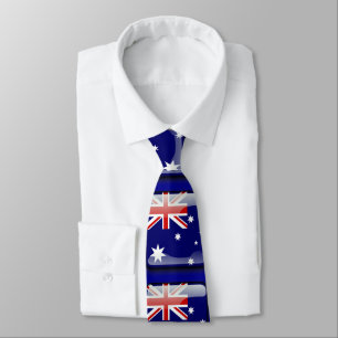 Buttonized Flagge von Australien Krawatte