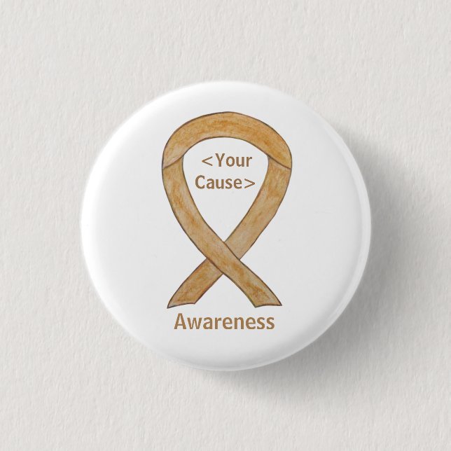 Buttons für das Button "Amber Awareness Ribbon" (Vorderseite)