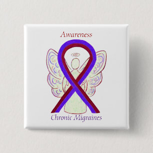 Buttons für den Angel Chronic Migraines Awareness 