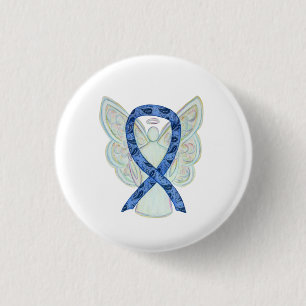 Buttons für Paisley Awareness Ribbon Angel Art But