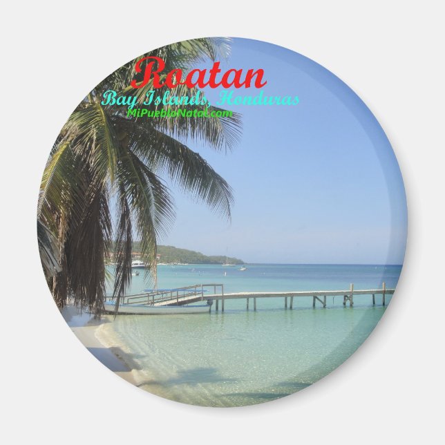 Buttons in Roatan, Bay Islands, Honduras Magnet (Vorne)