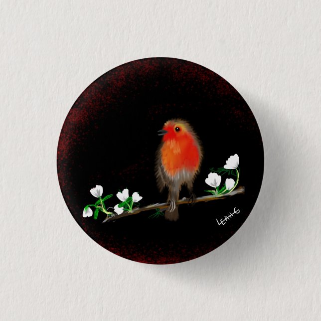 Buttons mit roten Abzeichen, Originalkunst zeichne (Vorderseite)