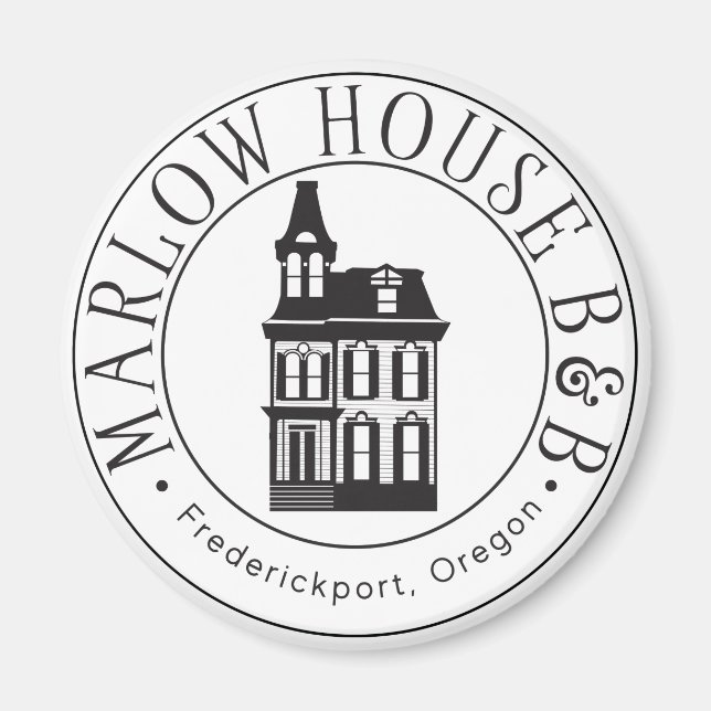 Buttons und Magnete des Marlow House B & B Magnet (Vorne)