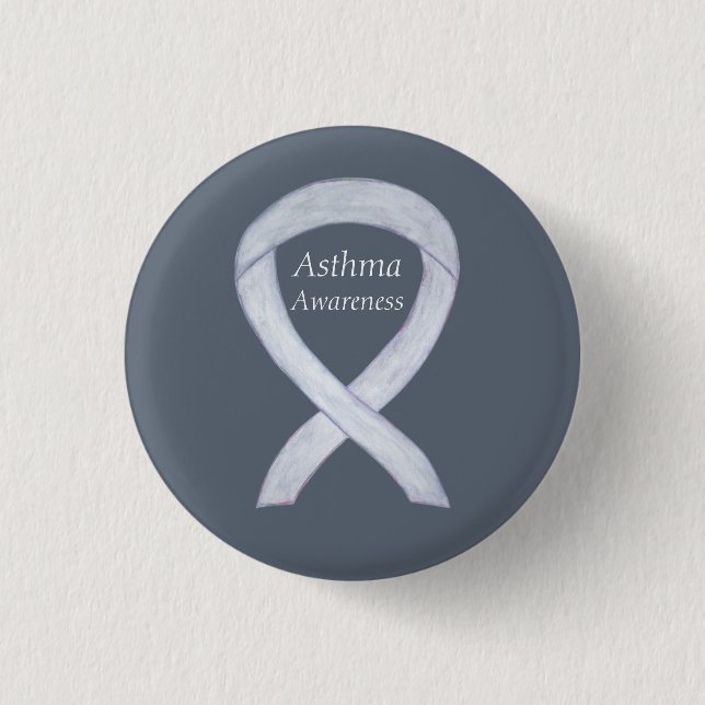 Buttons zum Button "Asthma Awareness Ribbon Custom (Vorderseite)
