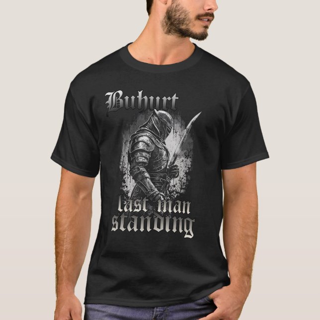 Buverletzen Buverletzen Hobby Ritter Outfit Buhurn T-Shirt (Vorderseite)