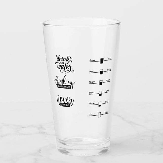 Buvez votre verre de mesure/temps d'eau (Devant)