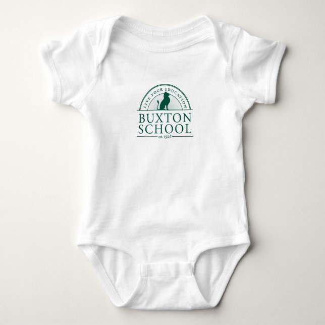 Buxton School Baby Onsie White Strampler (Vorderseite)