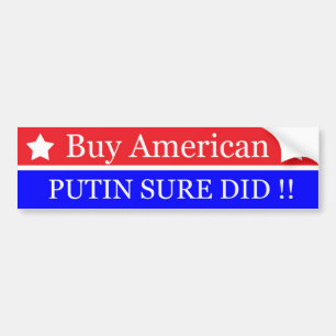 BUY AMERIKAN-PUTIN SURE HAT Anti-Trump Autoaufkleber
