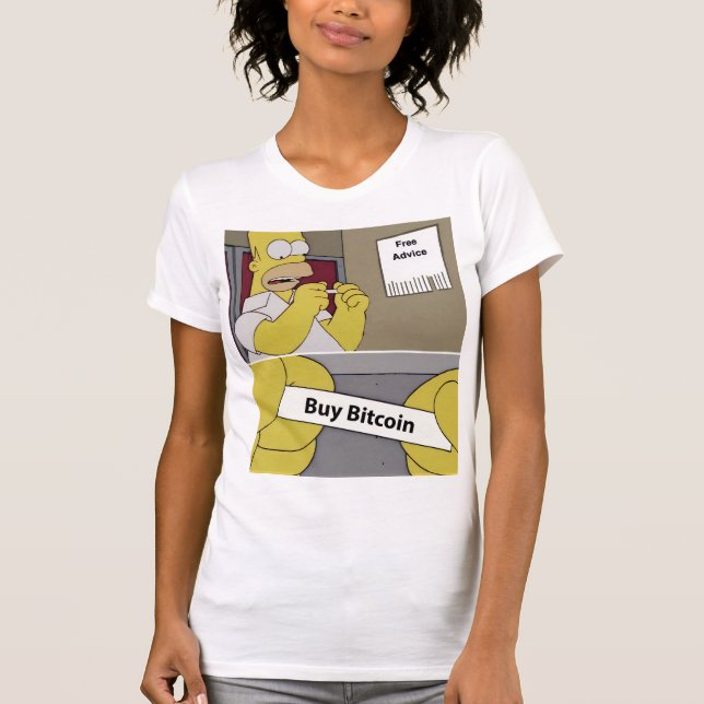Buy Bitcoin Meme |Funny Crypto Cartoon Art T-Shirt (Vorderseite)