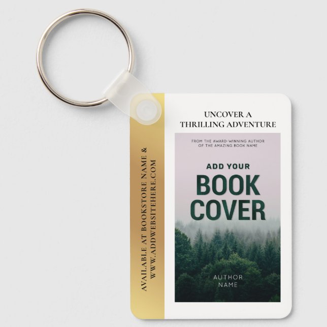Buy Cover Writer Promotion QR Code Gold Effekt Schlüsselanhänger (Vorderseite)